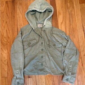 American Eagle Outfitters Sage Button-Up Jacket